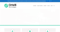 Desktop Screenshot of ortellitechnologies.com